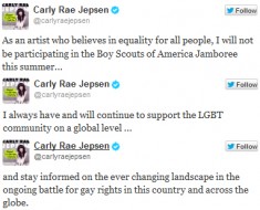 Carly Rae Jepsen Gay Rights Twitter