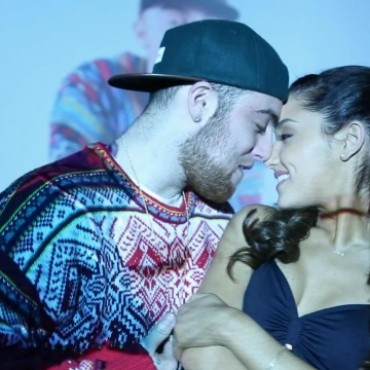 ariana grande, mac miller, the way, music video, kiss