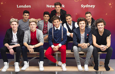 One Direction Wax Figures