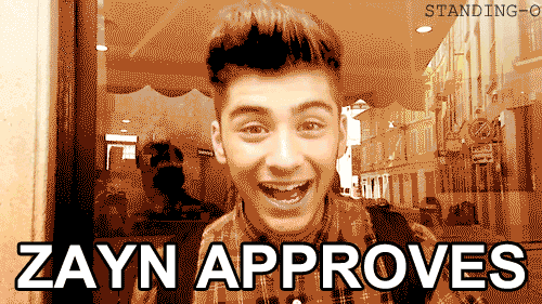 Zayn Approves One Direction Gif