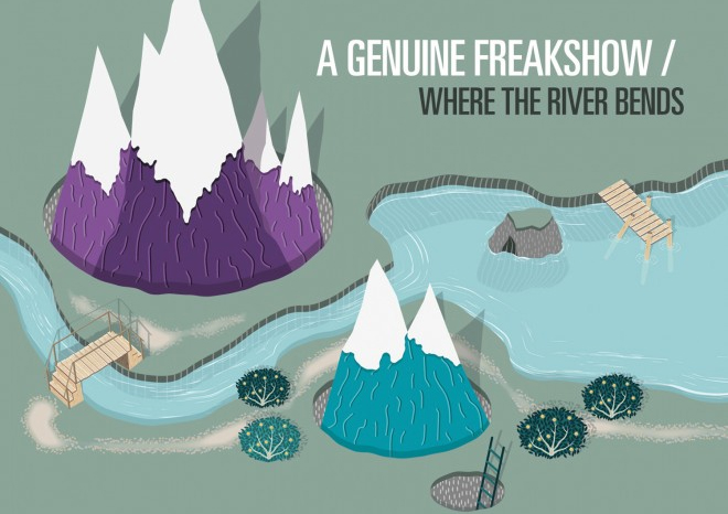 a genuine freakshow, where the river bends, indie, ok! good records