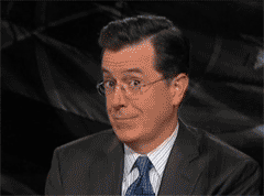 Stephen Colbert, apparently listening to this album.